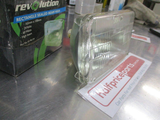 Revolution Rectangle Sealed Beam Light 165x100mm 24V-60W-High Beam - New Part