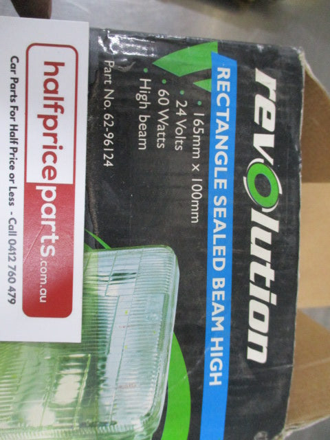 Revolution Rectangle Sealed Beam Light 165x100mm 24V-60W-High Beam - New Part