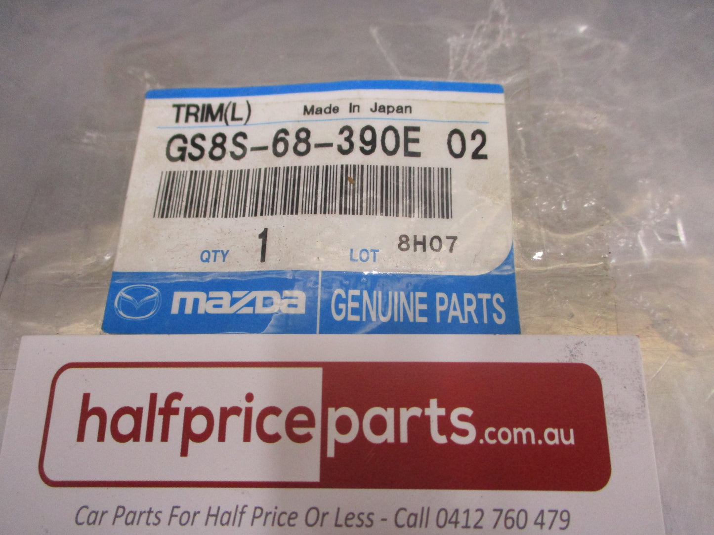 Mazda 6 Mk2 GH Genuine Front Left Hand Kick Trim (Black) Cover New Part