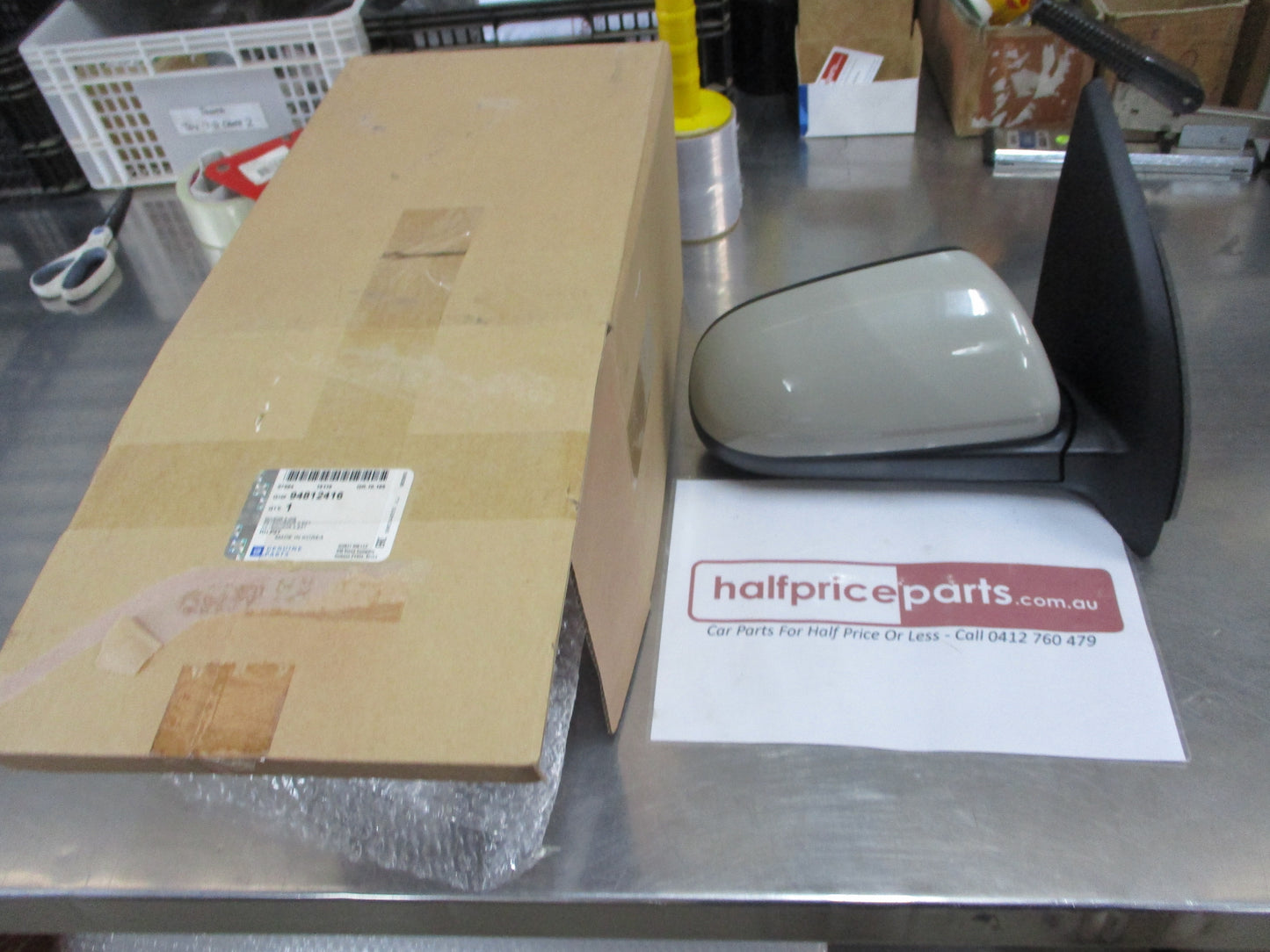 Holden Barina Genuine Right Hand Front Mirror Assy ( Unpainted) New Part