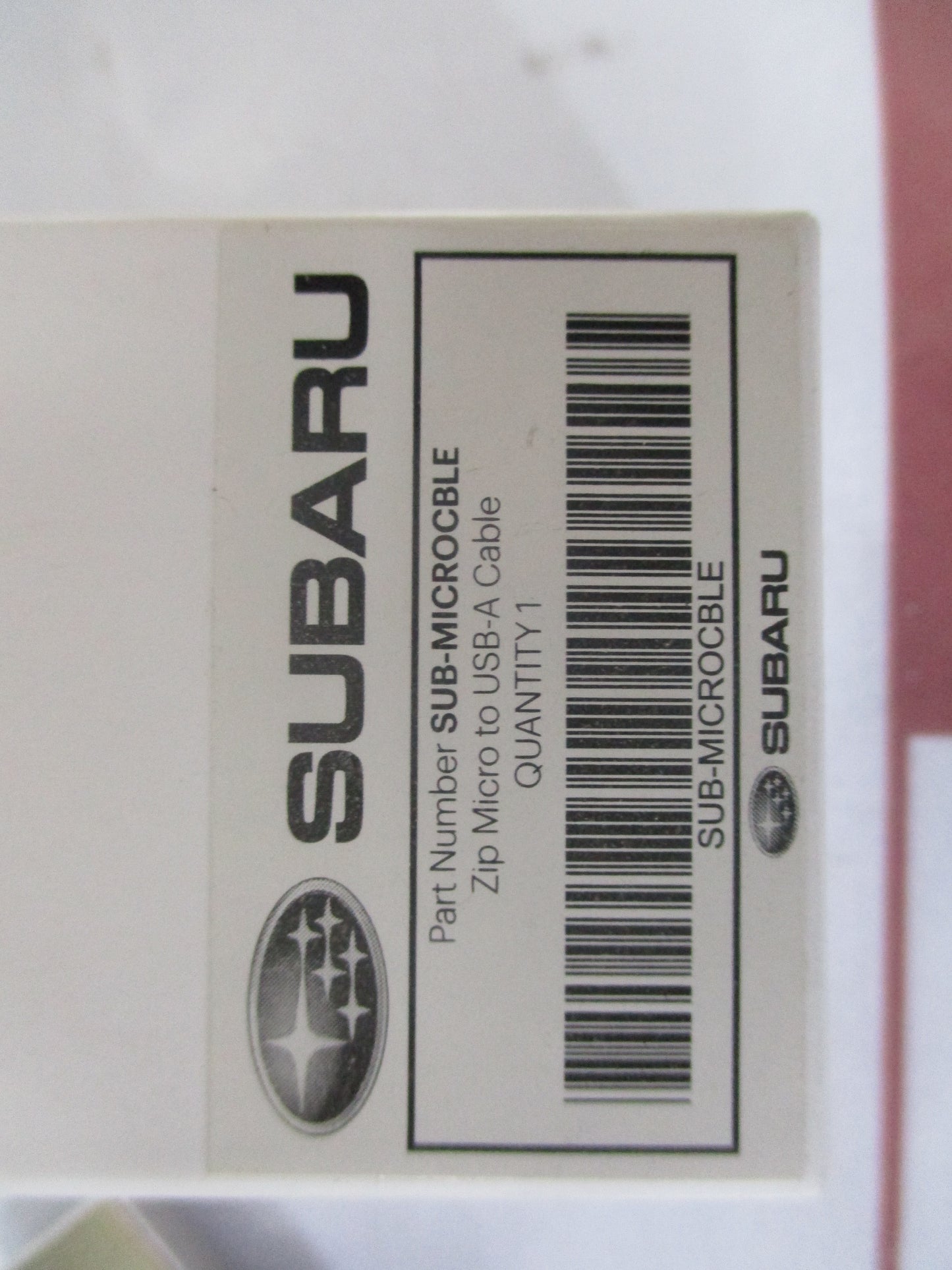 Subaru Genuine In Car USB-A Cable Retractable Charger New Part