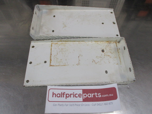 Checker Plate 5mm Tray Mud Guards Rear Steel (White) New Part