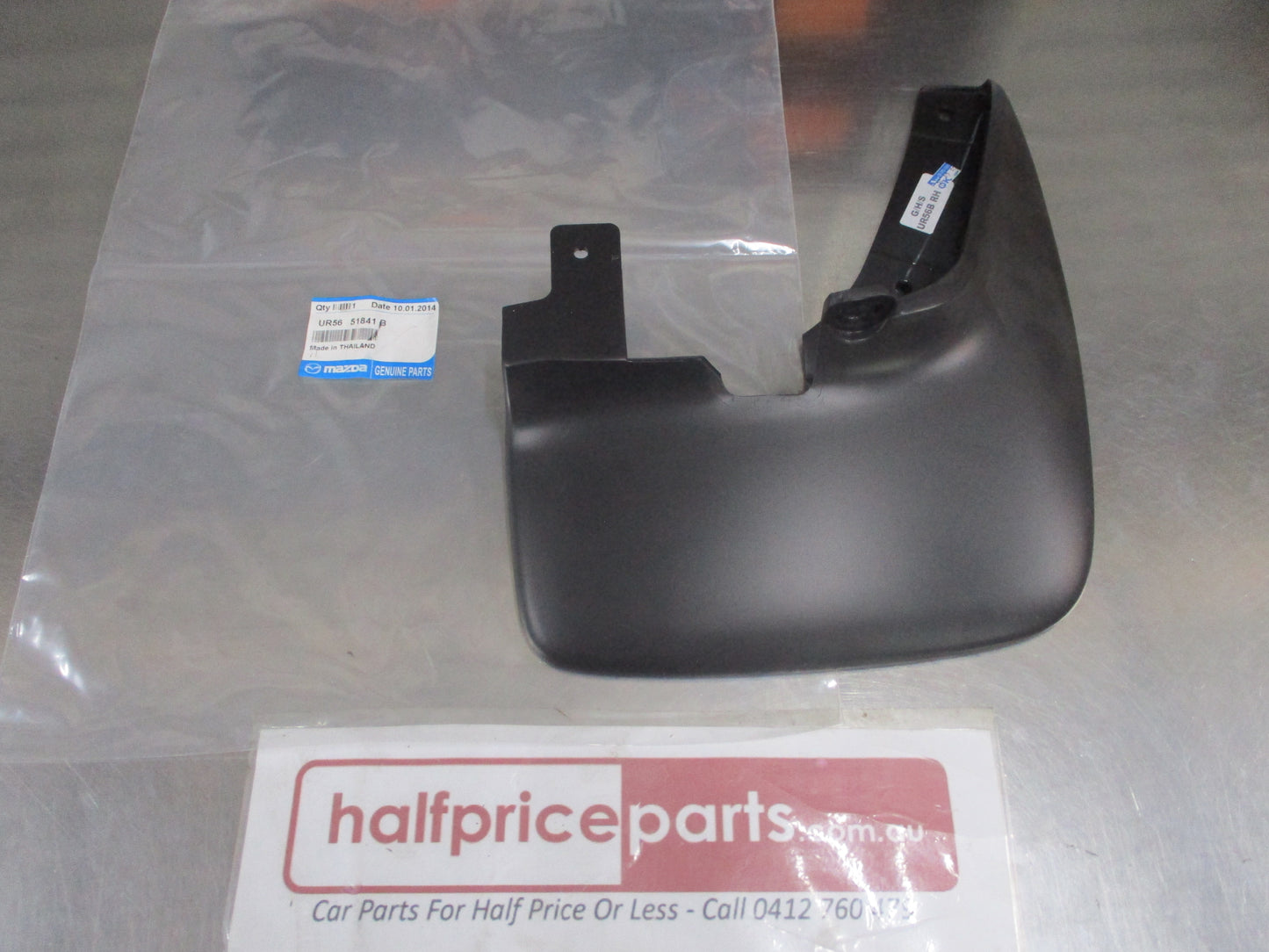 Mazda BT-50 Genuine Right Hand Front Mud Flap (2WD ONLY) New Part
