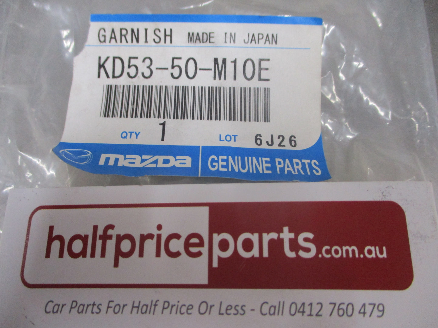 Mazda CX-5 Genuine Front Right Hand Door B-Pillar Outer Trim New Part