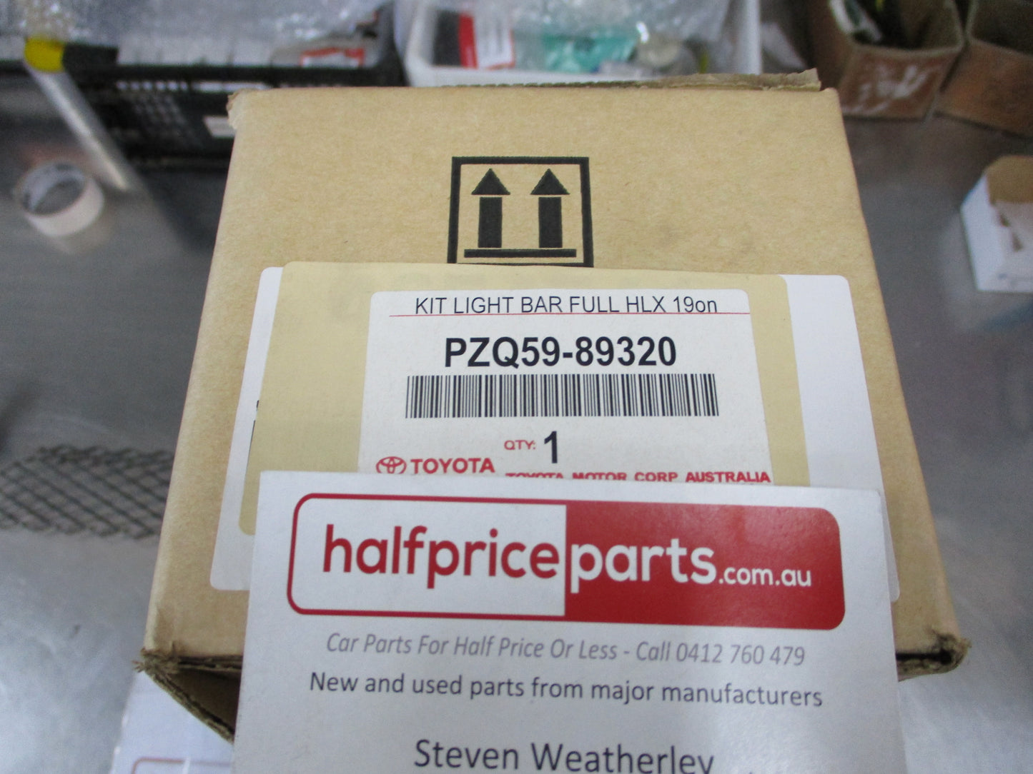 Toyota Hilux/Fortuner Genuine Light Bar Fitting Kit (Genuine Alloy Bull Bar Only) New Part