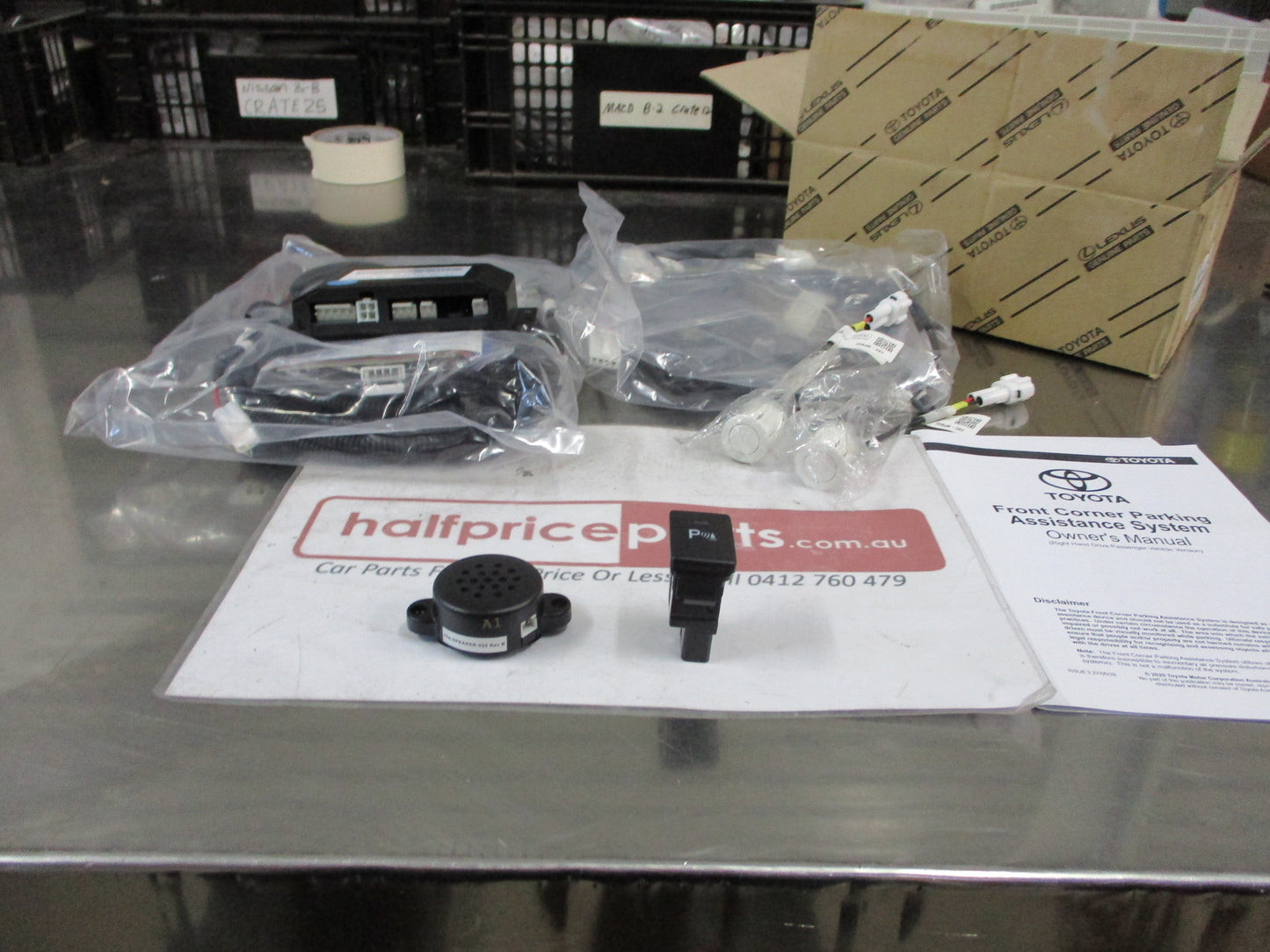 Toyota Prado GX-GXL Genuine Front Corner Park Assist (Glacier White) New Part