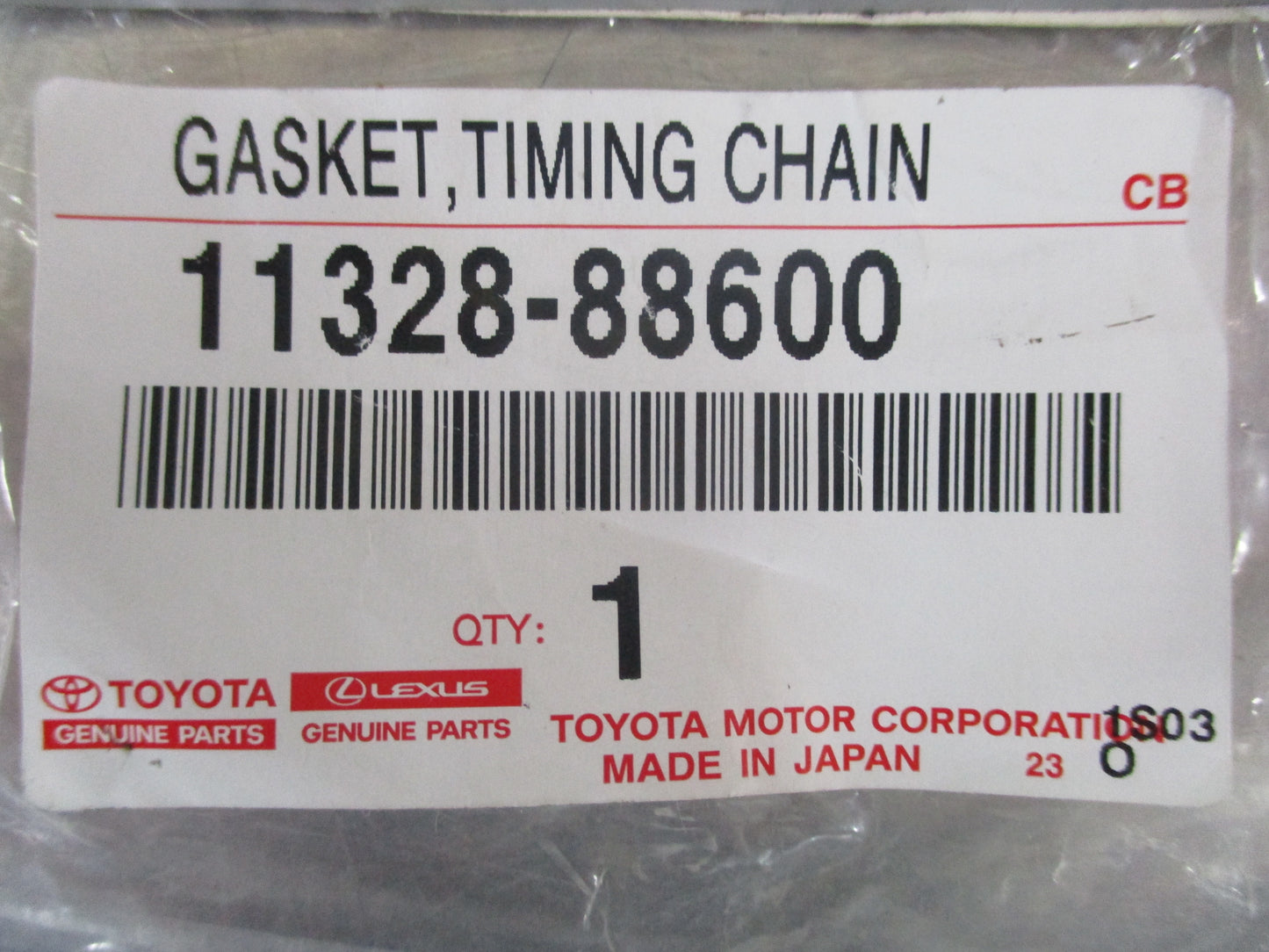 Toyota Corolla / Celica (2ZZ-GE) Genuine Timing Chain Gasket New Part