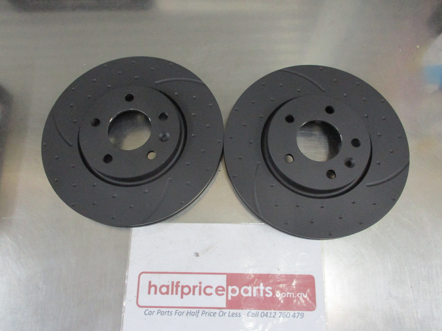 RDA Front Disc Brake Rotors (Pair)Suits Holden JG Ctuze Slotted-Dim New Part