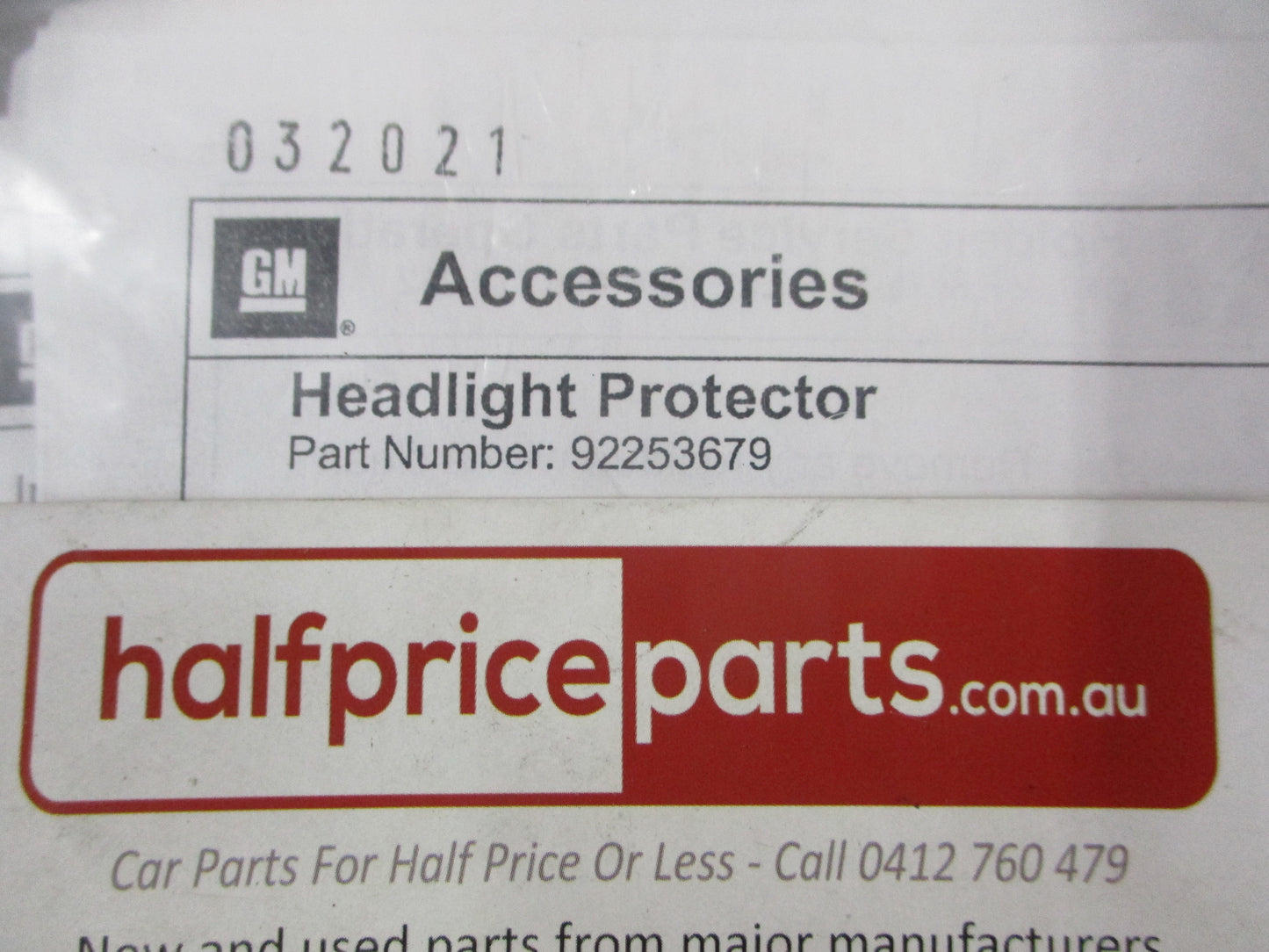 Holden Captiva 7 Genuine Heal Light Protector Kit New Part