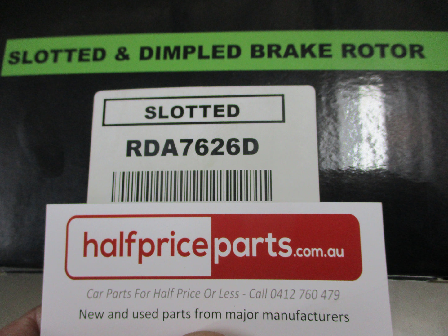 RDA Front Disc Brake Rotors (Pair) Slotted-Dimpled Suits Mitsubishi EVO V-IX New Part