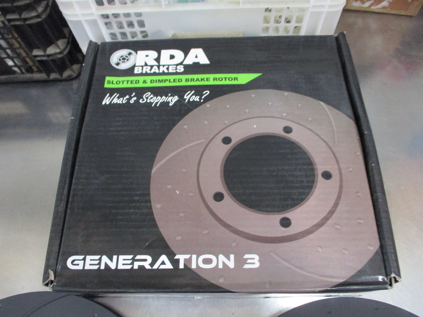 RDA Front Disc Brake Rotors (Pair) Slotted-Dimpled Suits Nissan Navara D22/Pathfinder New Part