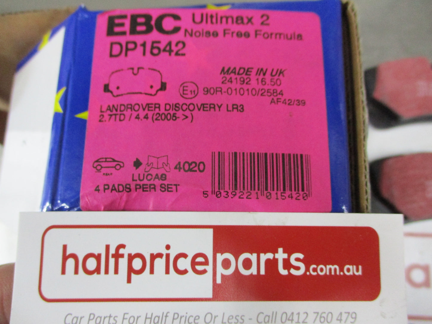 EBC Rear Disc Brake Pad Set Suits Land Rover Discovery/Range Rover/Sport New Part