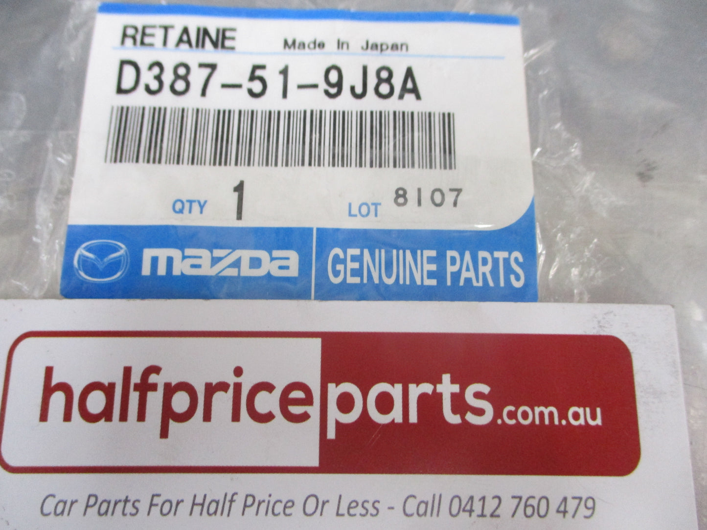 Mazda 2 Genuine Right Front Bumper Retainer Spoiler Holter New Part