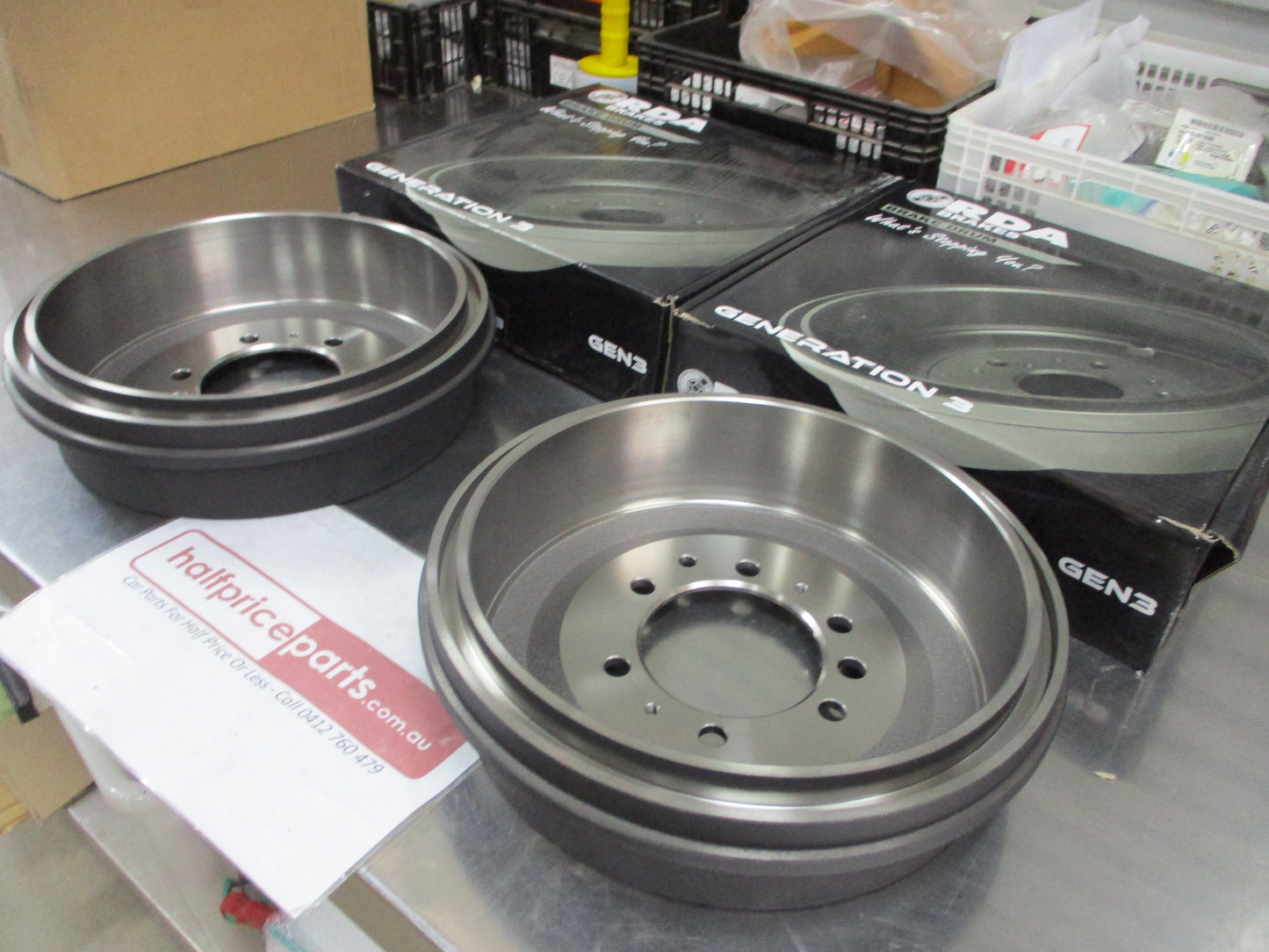 RDA Front Brake Drums (Pair) Suits Toyota Landcruiser BJ40 New Part
