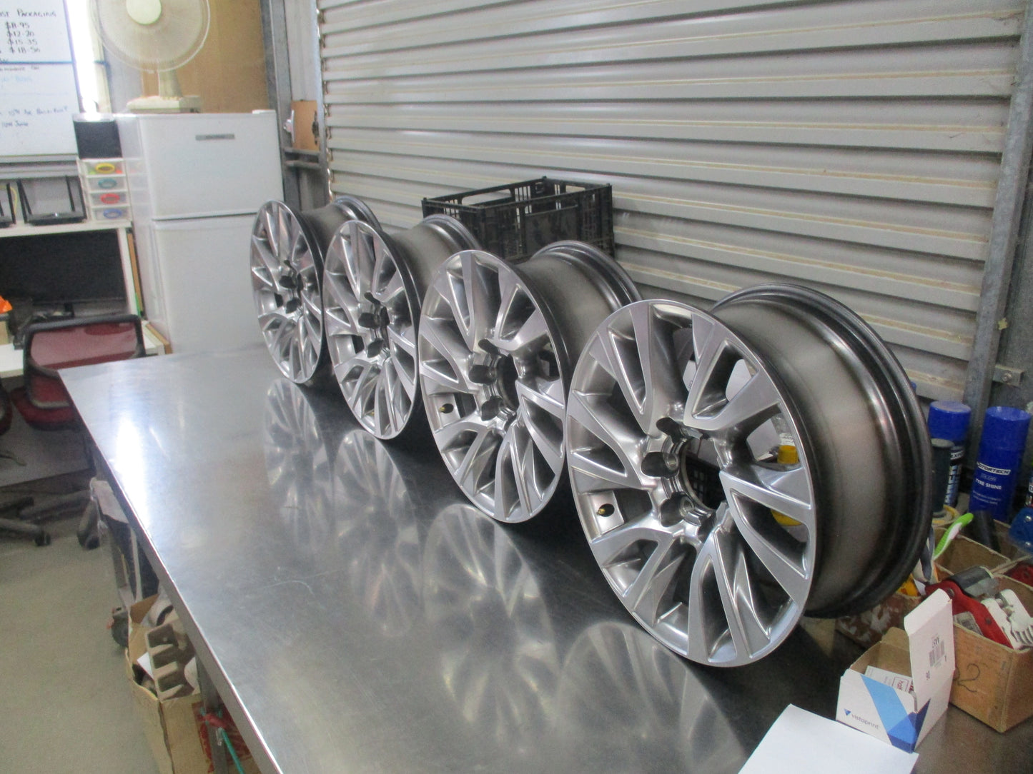 Toyota Fortuner/Hilux Genuine Set Of 4 Alloy Wheels No C/Caps Used Part VGC