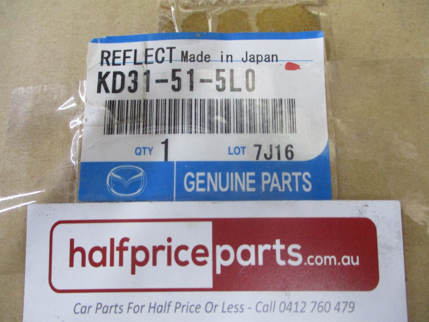 Mazda CX-5 Genuine Right Hand Rear Bumper Trim Reflector New Part