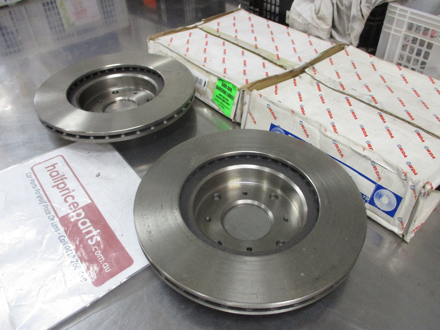 RDA Front Disc Brake Rotors Standard (Pair) Suits Rover 800 New Part