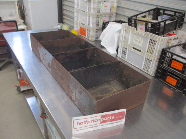 Great Nuts And Bolts Steel Storage Shelving Unit 4 Different Sections Used Part