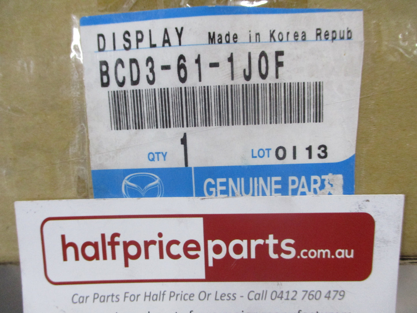 Mazda 3 BL Genuine Multi Factional Display Screen (Clock) New Part