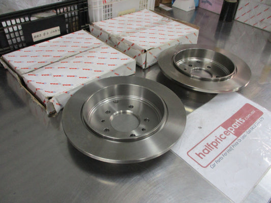 RDA Rear Disc Brake Rotors (Pair) Standard Suits Peugeot 607 New Part
