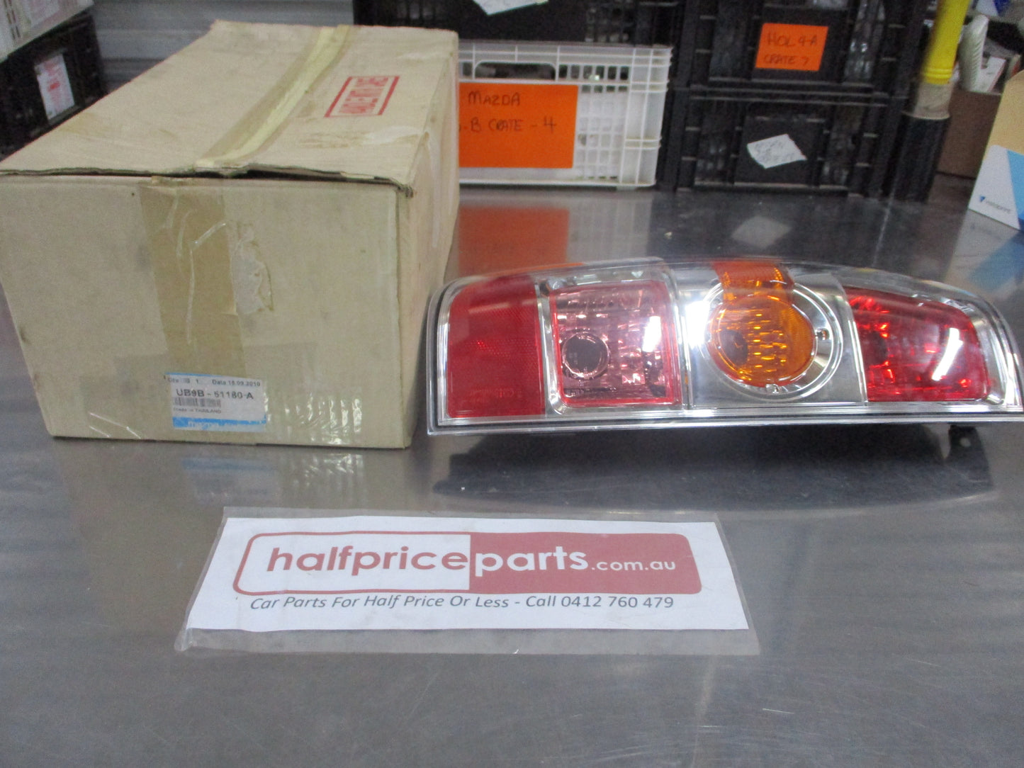 Mazda BT-50 XTR Genuine Left Tail Light Chrome Edition New Part