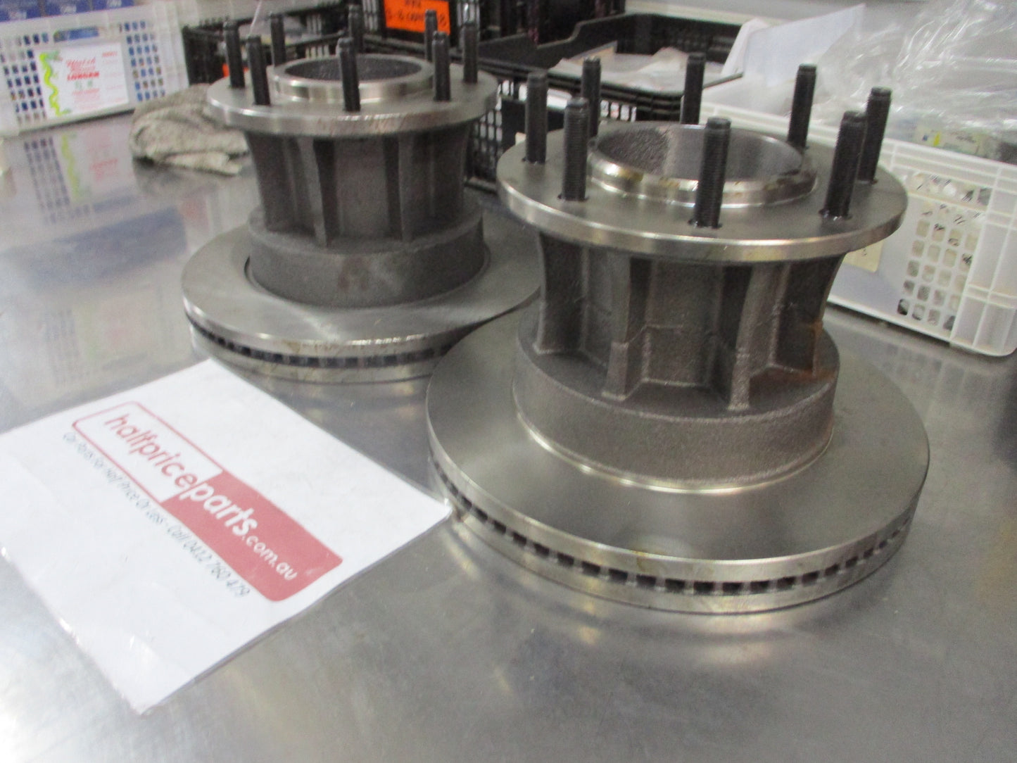 RDA Front Disc Brake Rotors With Hub Suits Ford F-350 2WD DRW 7.3Ltr New Part