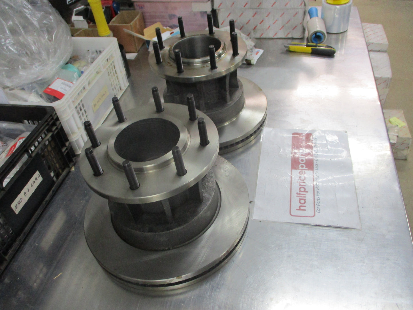 RDA Front Disc Brake Rotors With Hub Suits Ford F-350 2WD DRW 7.3Ltr New Part