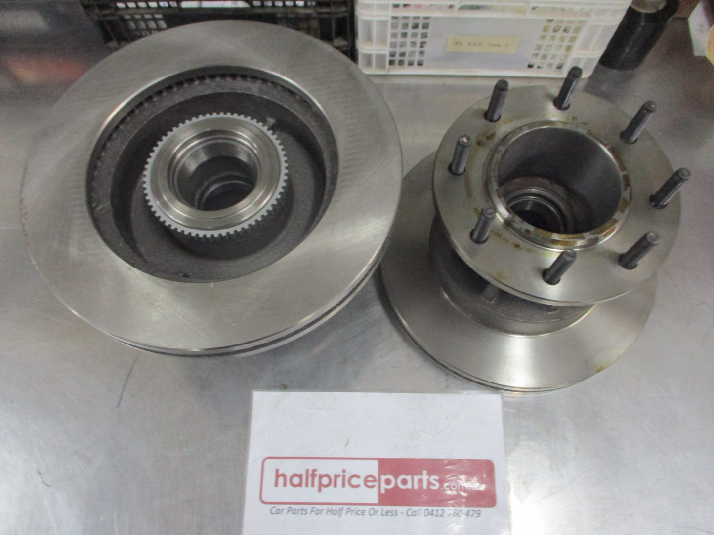 RDA Front Disc Brake Rotors With Hub Suits Ford F-350 2WD DRW 7.3Ltr New Part