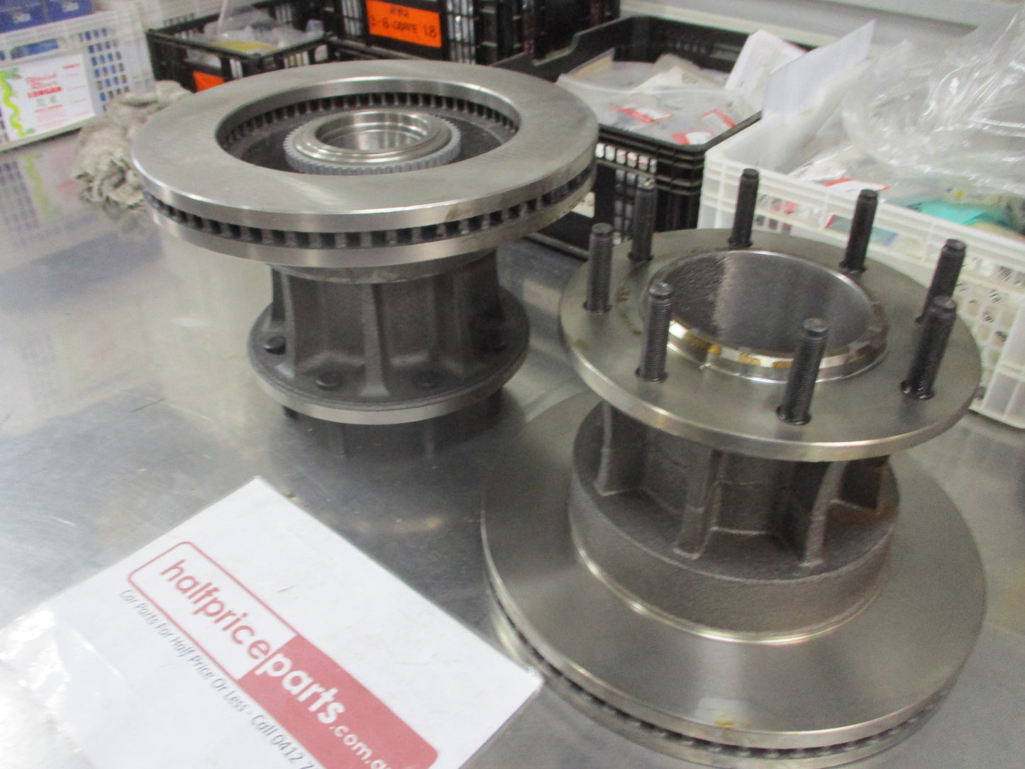 RDA Front Disc Brake Rotors With Hub Suits Ford F-350 2WD DRW 7.3Ltr New Part