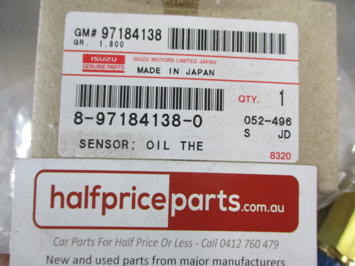 Holden Jackaroo Genuine Oil Thermo Sensor New Part