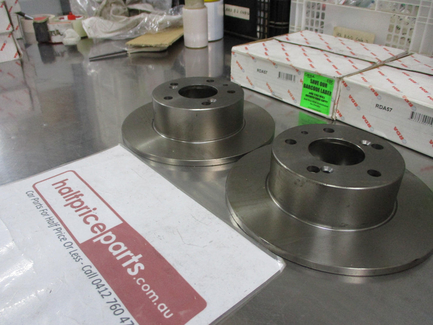 RDA Rear Disc Brake Rotors (Pair) Standard Suits Citroen CX 2200 New Part