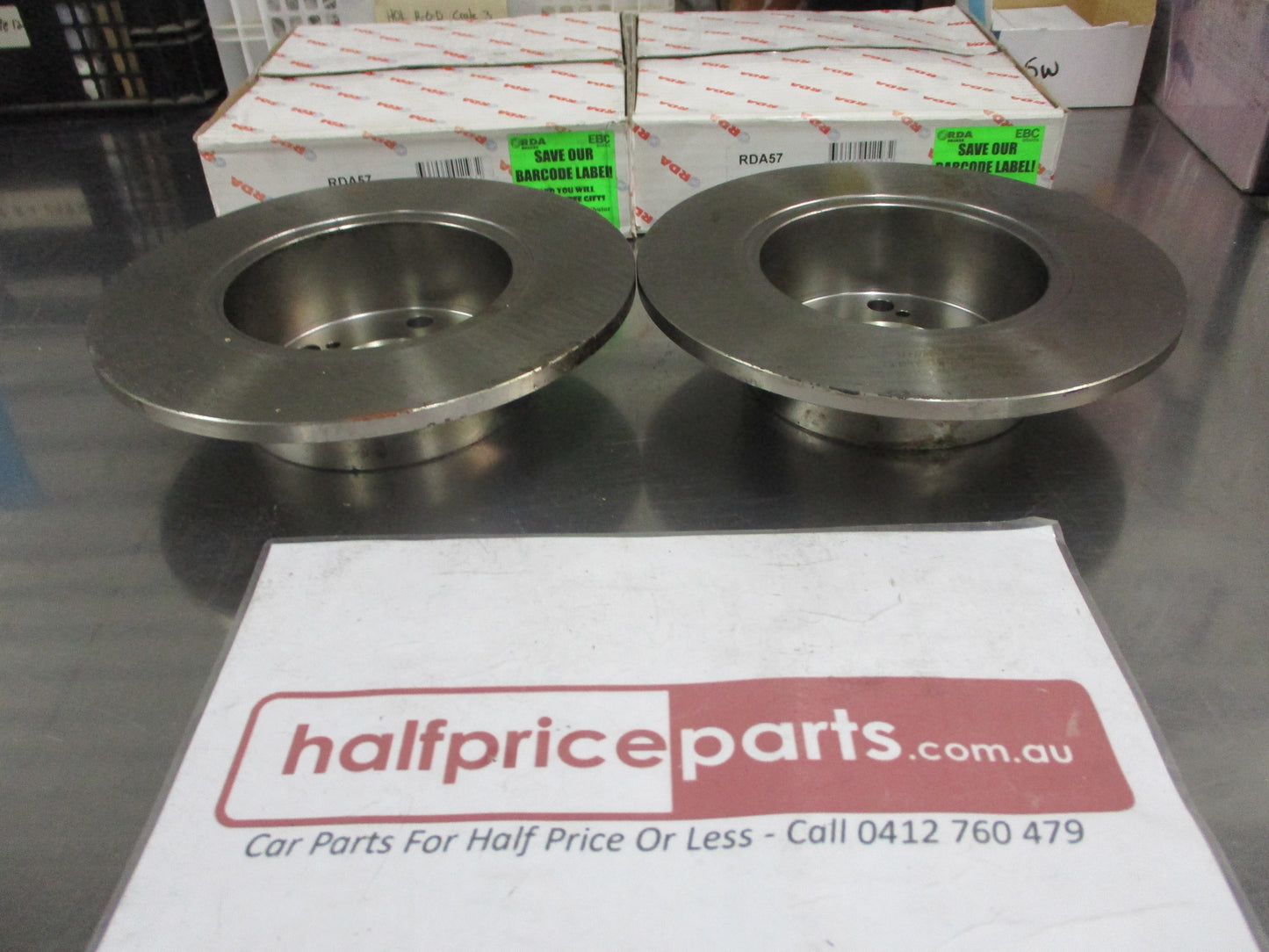 RDA Rear Disc Brake Rotors (Pair) Standard Suits Citroen CX 2200 New Part