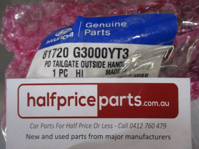 Hyundai I30 Genuine Rear Tailgate Handle (Iron Gray/Summit Gray) New Part