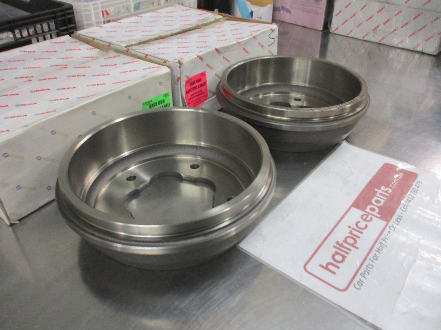 RDA Rear Brake Drums (Pair) Suits Ford Transit New Part