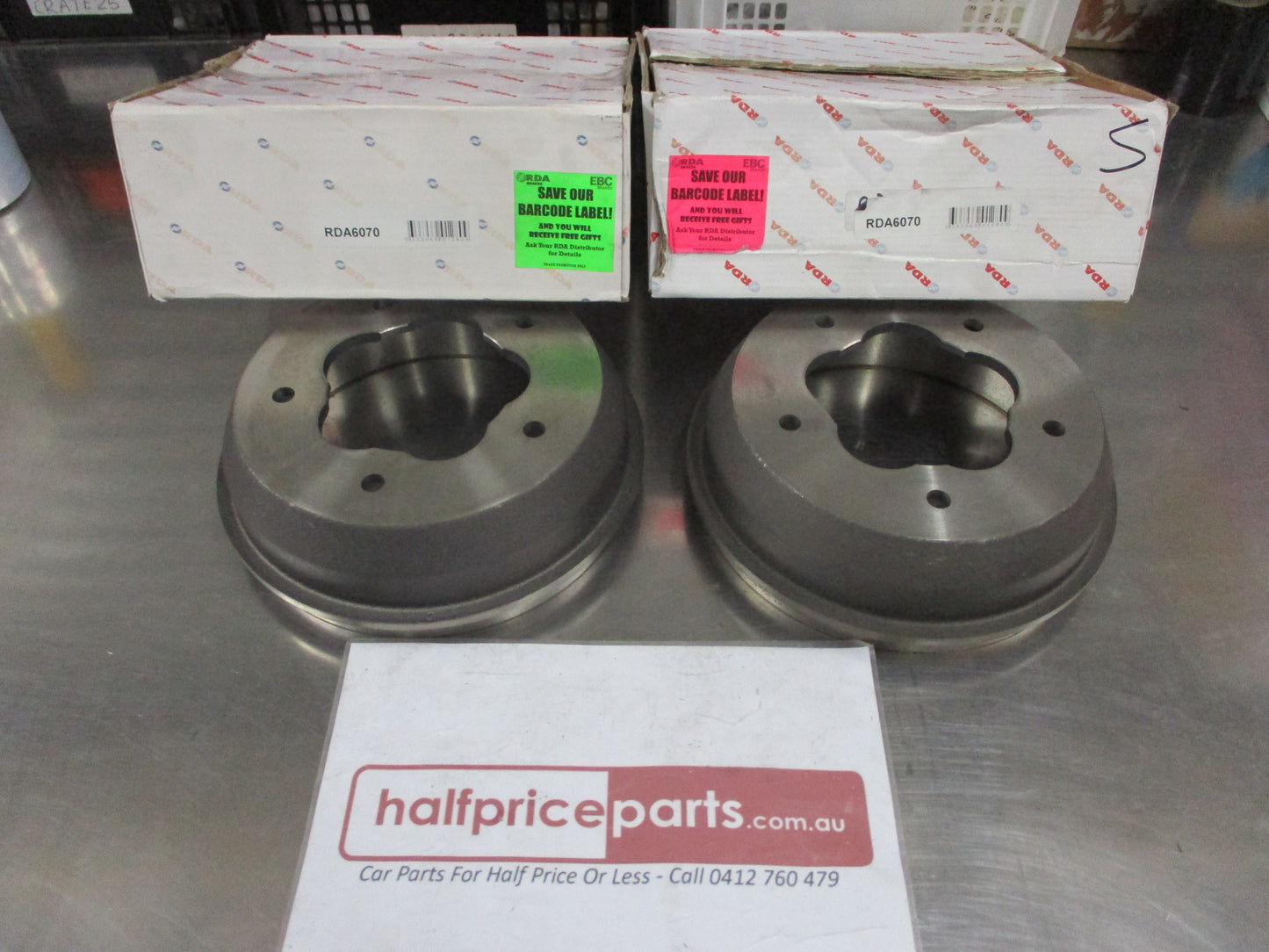 RDA Rear Brake Drums (Pair) Suits Ford Transit New Part