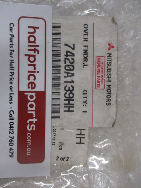 Mitsubishi Pajero Genuine Left Hand Rear Flare (Factory Gray) New Part