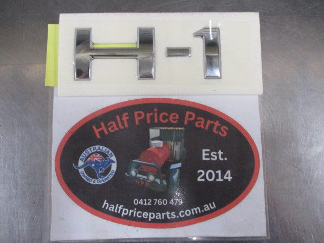 Hyundai Iload/I-Max Genuine Chrome H-1 Tail Gate Emblem New Part