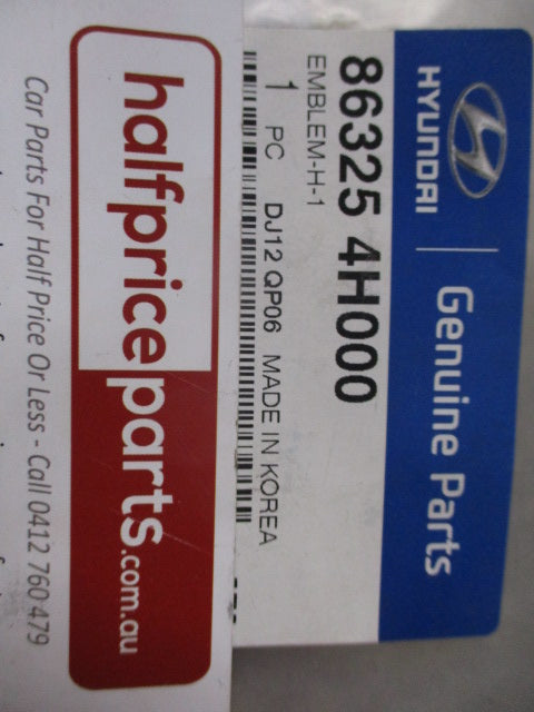 Hyundai Iload/I-Max Genuine Chrome H-1 Tail Gate Emblem New Part