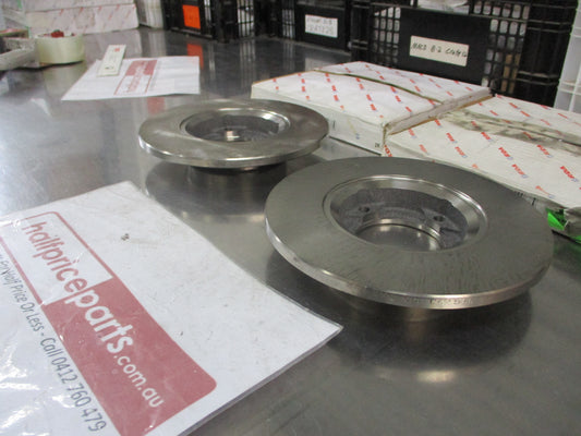 RDA Front Disc Brake Rotors Pair Suits Daihatsu Charade New Part