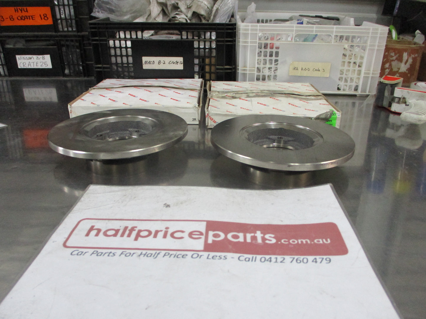 RDA Front Disc Brake Rotors Pair Suits Daihatsu Charade New Part
