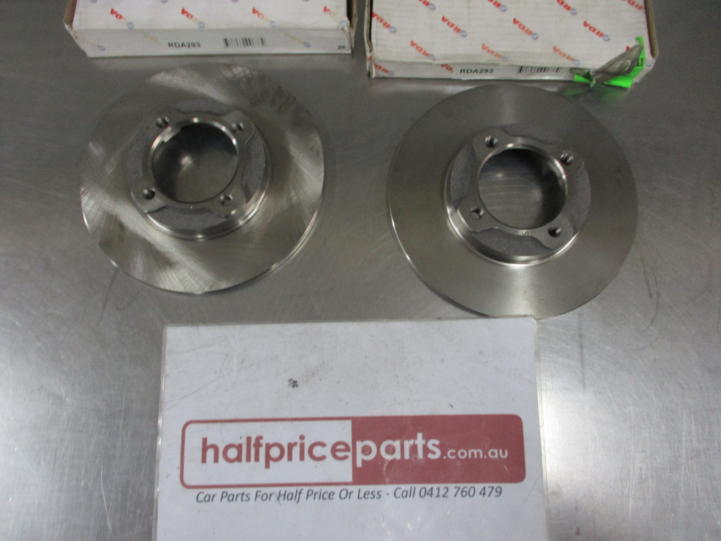 RDA Front Disc Brake Rotors Pair Suits Daihatsu Charade New Part