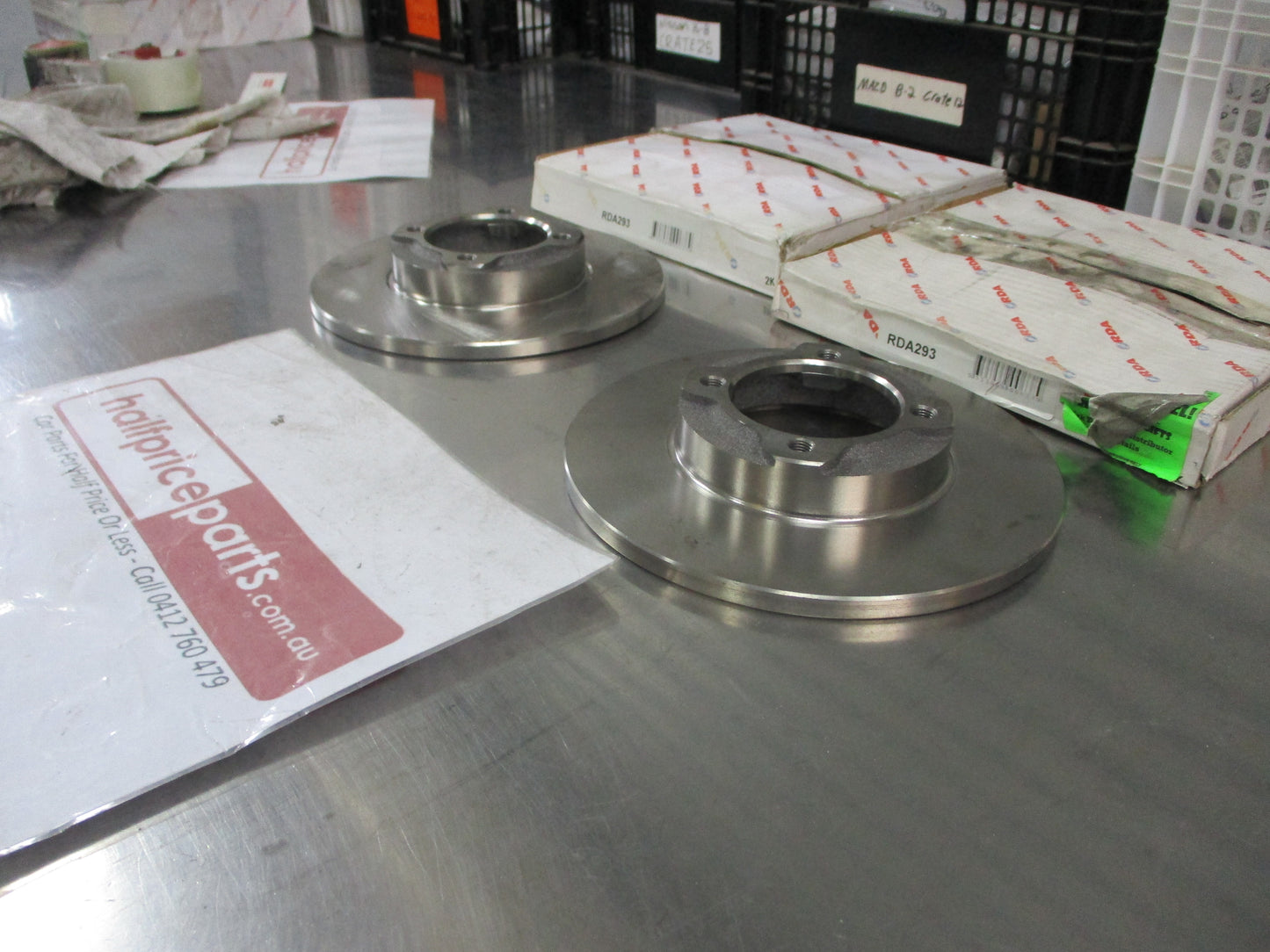 RDA Front Disc Brake Rotors Pair Suits Daihatsu Charade New Part