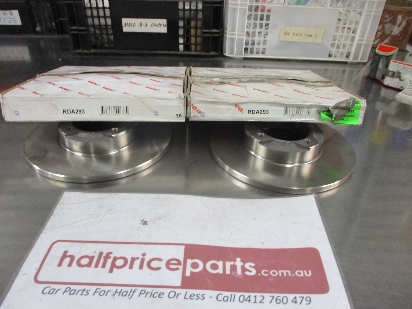 RDA Front Disc Brake Rotors Pair Suits Daihatsu Charade New Part