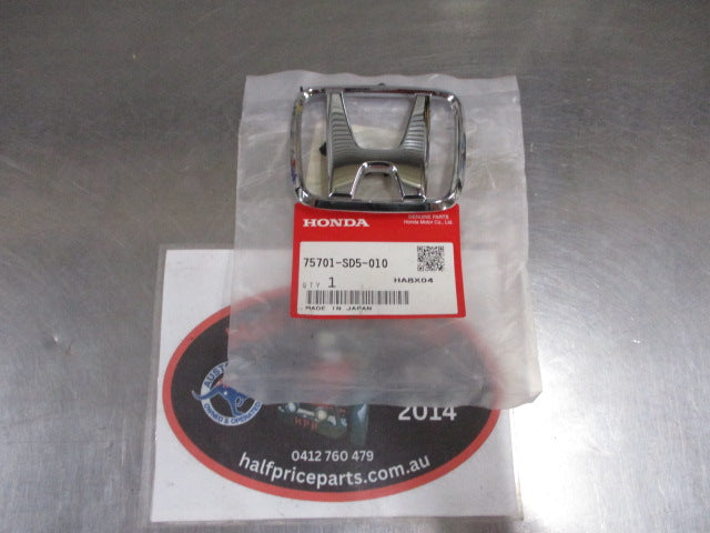 Honda Prelude Genuine Rear Boot Emblem Chrome New Part