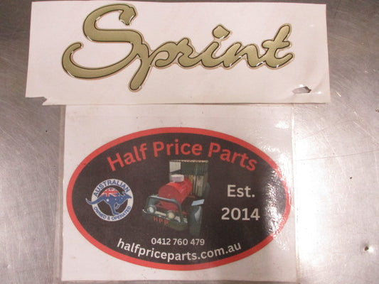 Hyundai Excel X3 Sprint 'SPRINT' Rear Emblem New Part