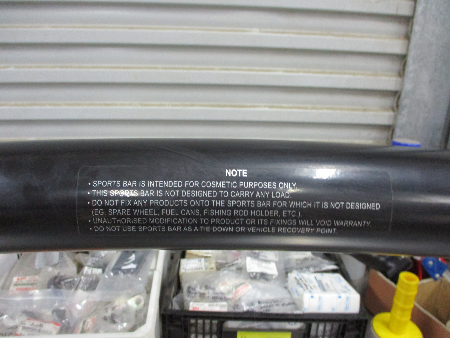 Toyota Hilux SR5 Dual Cab Genuine (Black) Alloy Sports Bar New Part