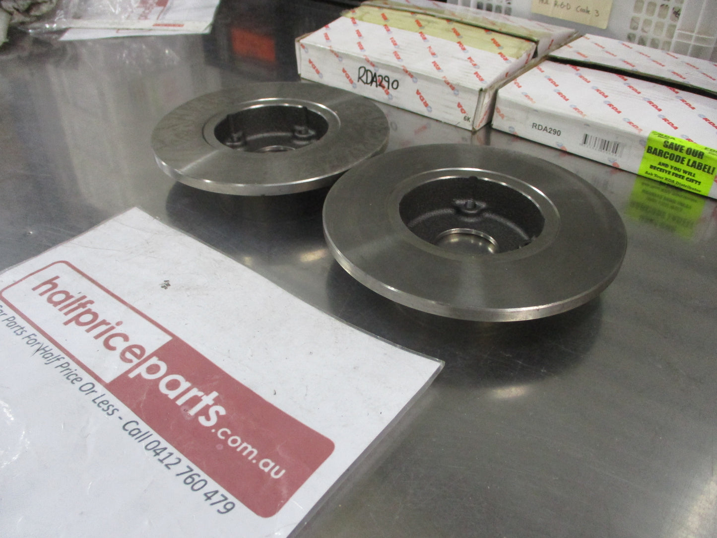 RDA Front Disc Brake Rotors (Pair) Suits Daihatsu Charade G11 New Part