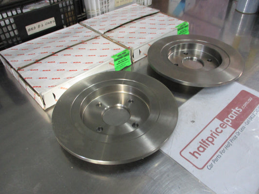 RDA Rear Disc Brake Rotors (Pair) Standard Suits Ford Sierra Cosworth 2WD New Part