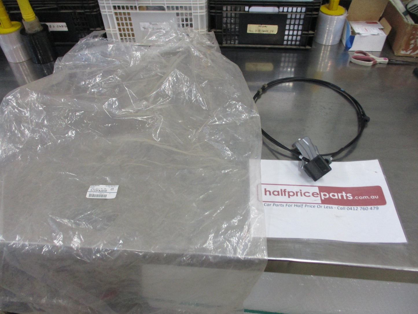 Subaru Outback Genuine Bonnet Cable Front To Lock New Part