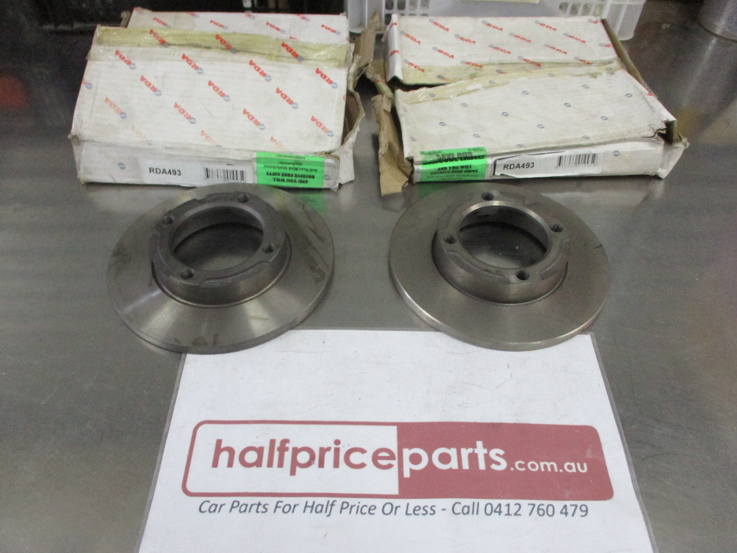 RDA Front Disc Brake Rotors (Pair) Standard Suits Daihatsu Handyvan New Part